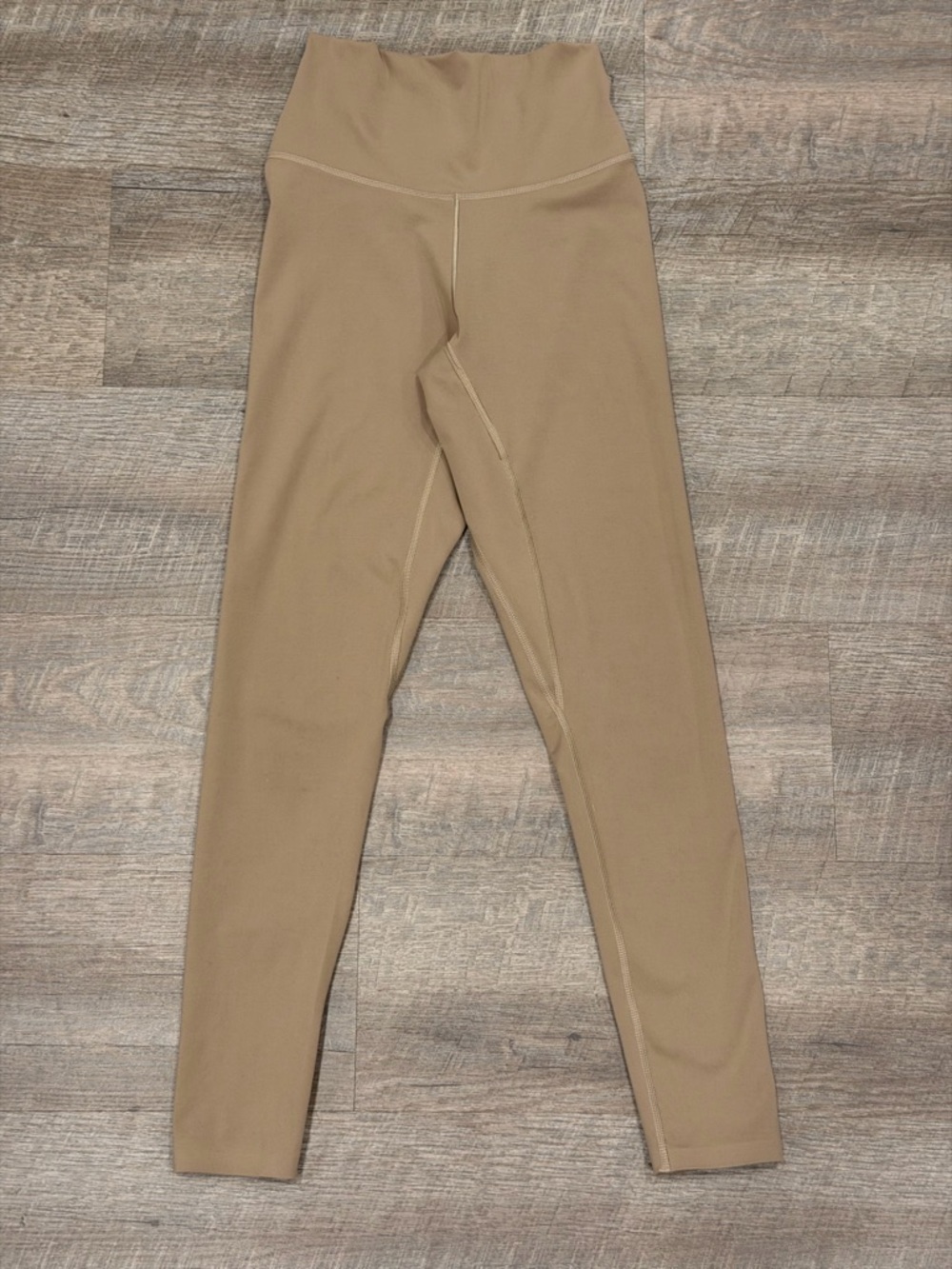 Adidas Women’s Beige AEROREADY High-Rise 7/8 Leggings XS AdiSOFT Yoga Workout